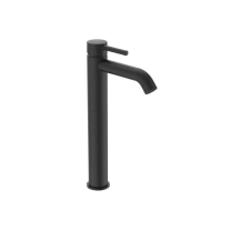 CERALINE, NEGRU MAT, BATERIE INALTA LAVOAR, CU VENTIL POP-UP, BC194XG
